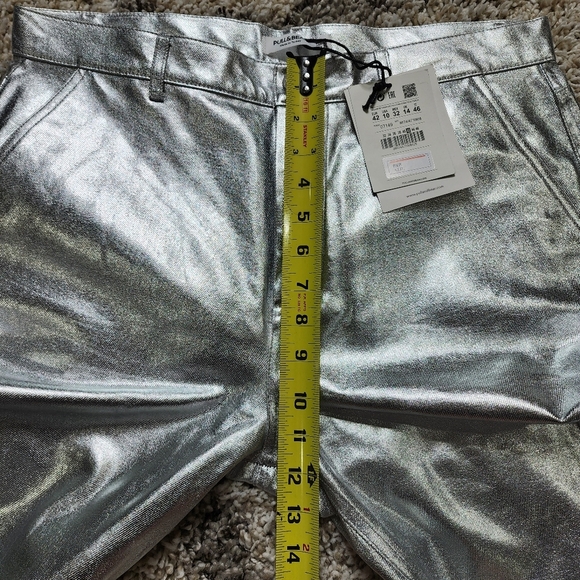 NWT Pull & Bear Silver Loose Fit Jeans Size 10 - Picture 6 of 8